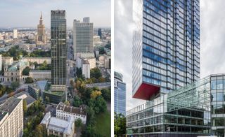 View of 2 skyscrapers