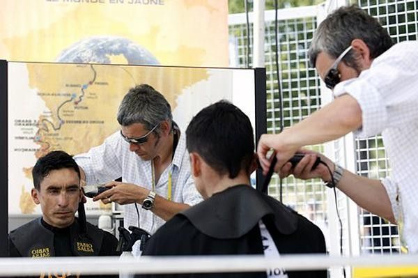 Soler in the Tour village that offers all kinds of perks.