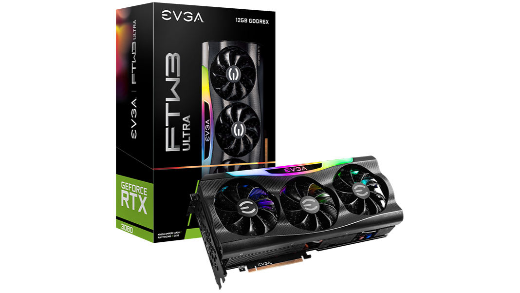 EVGA GeForce RTX 3080 12GB FTW3 ULTRA GAMING graphics card