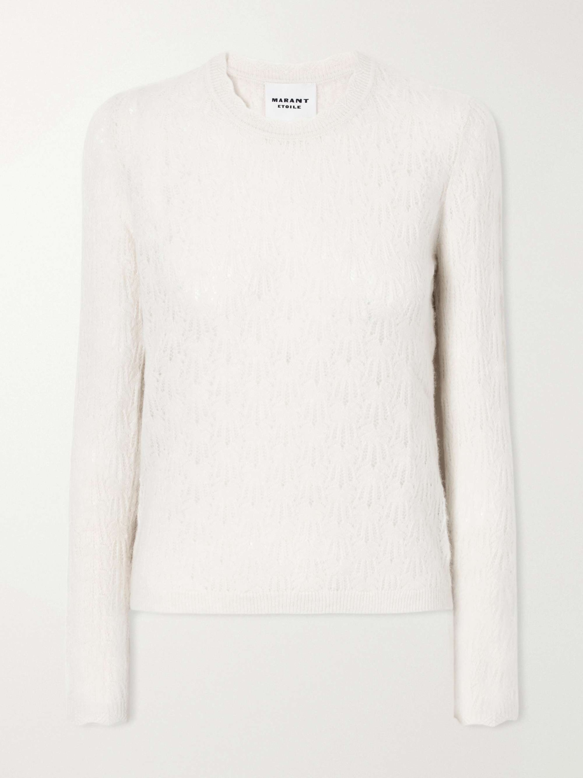 Obeline Wool-Blend Chrochet Sweater