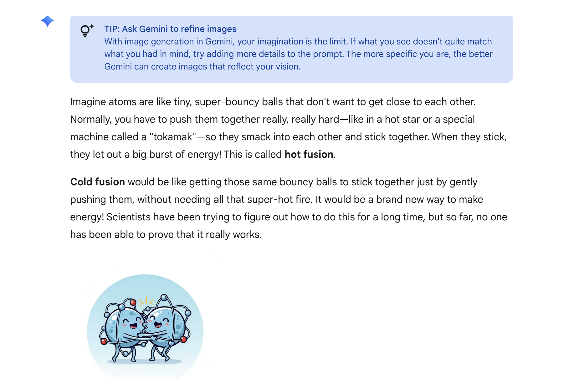Gemini Cold Fusion Answer