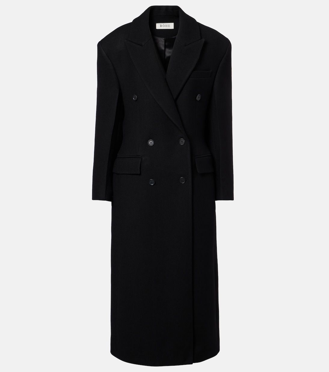 Double-Breasted Virgin Wool Coat