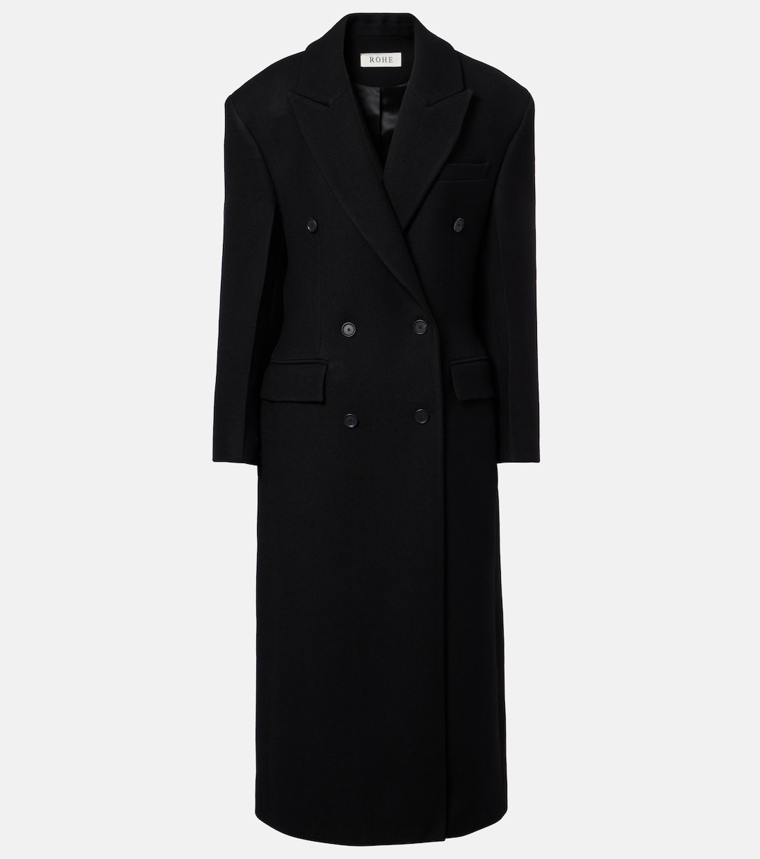 Double-Breasted Virgin Wool Coat