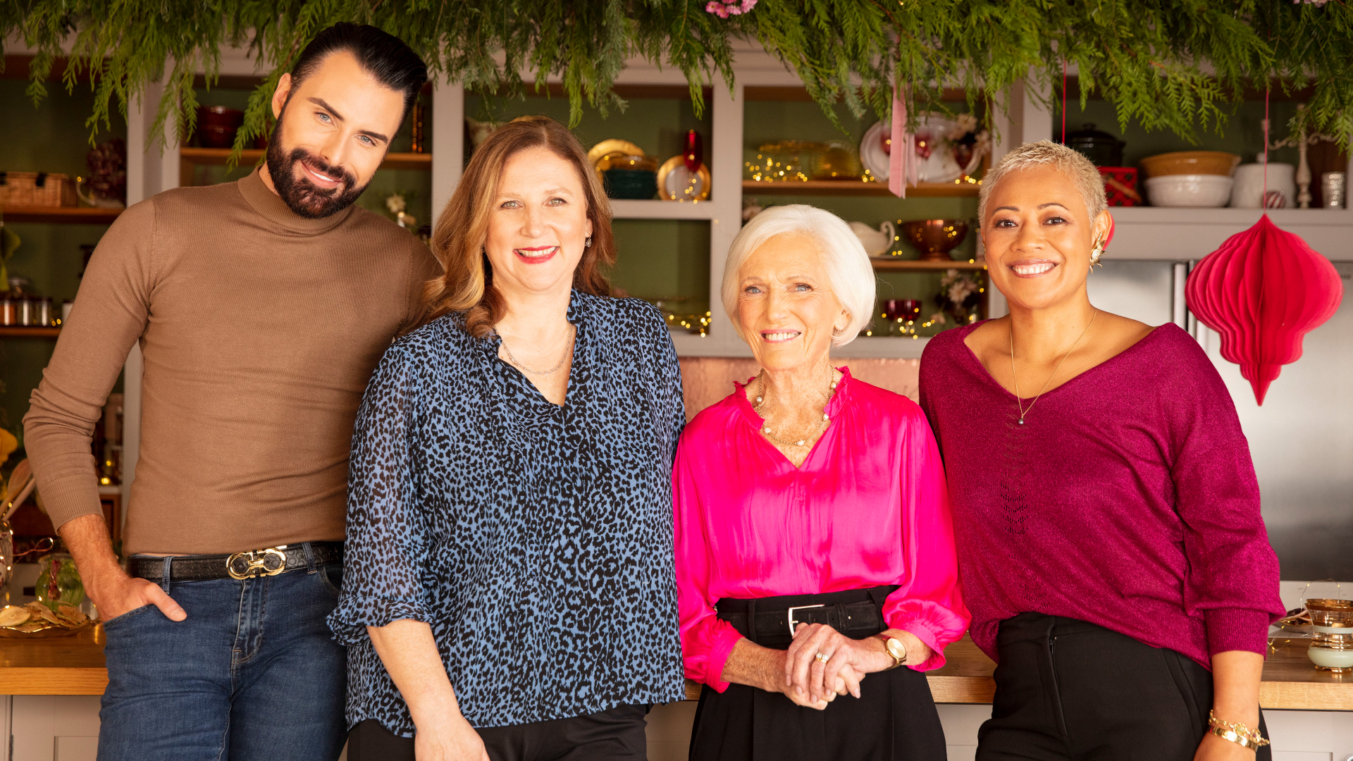Rylan Clark, Angela Hartnett, Mary Berry, Monica Galetti