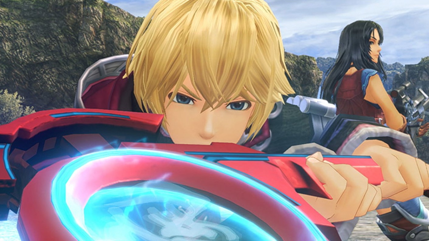 Shulk wielding the Monado in Xenoblade Chronicles: Definitive Edition.