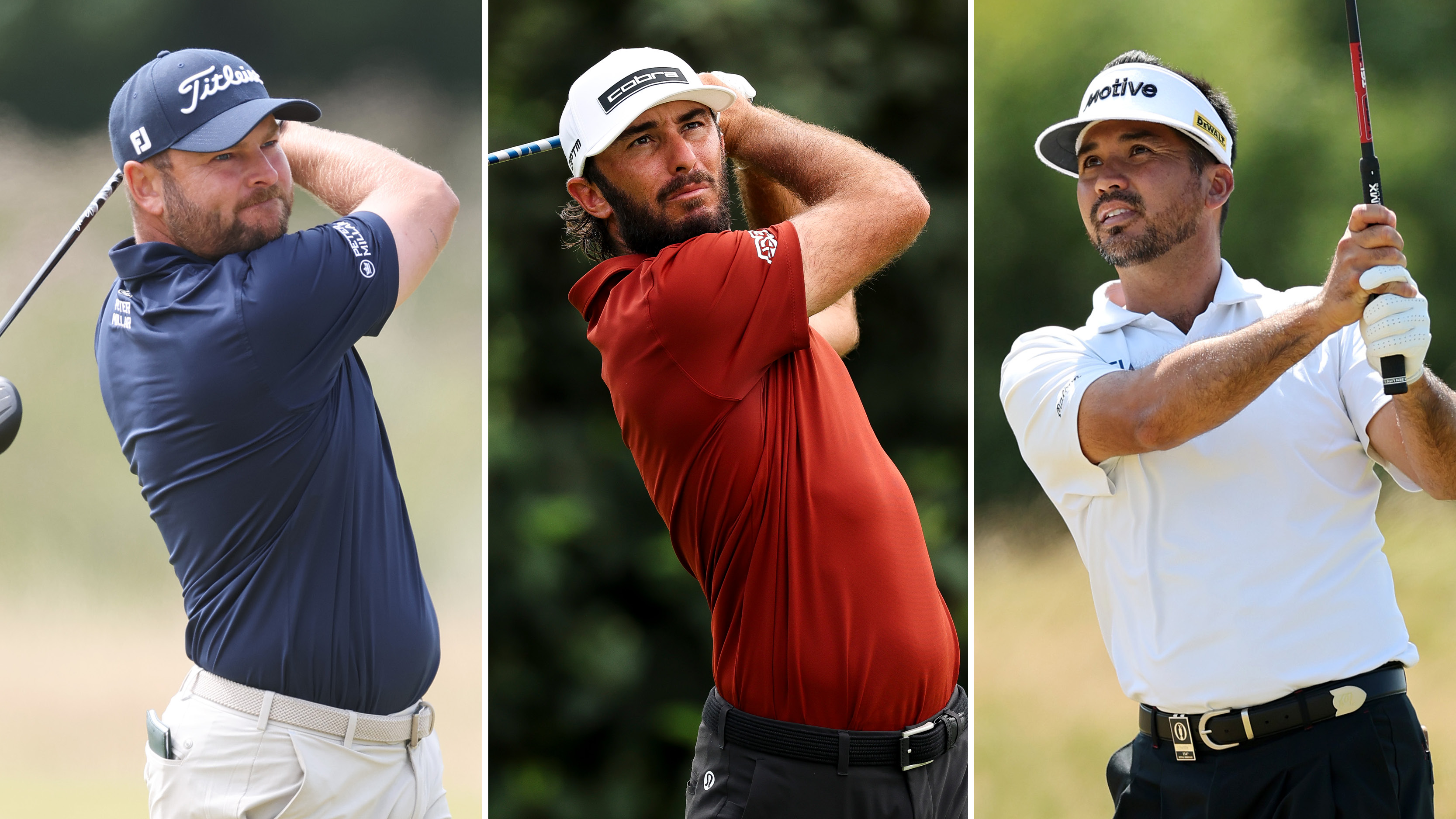 Jordan Smith, Max Homa and Jason Day hold their finishes on golf shots