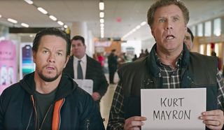 Daddy's Home 2 Mark Wahlberg Will Ferrell waiting at the airport