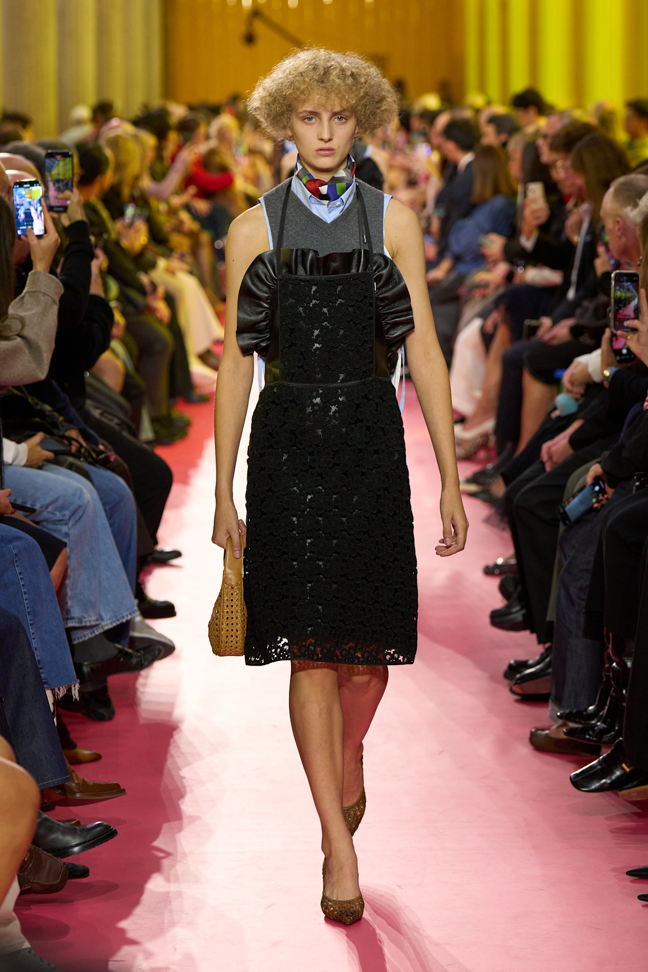 models on the Miu Miu Spring 2026 runway