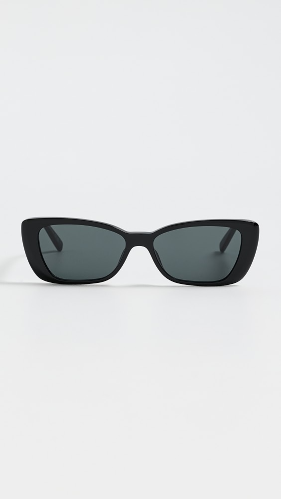 Rectangle Sunglasses - Black-Black-Black