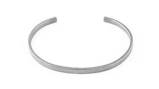 Orelia Simple Metal Cuff Bracelet In Silver, one of w&h's best personalized jewelry gifts picks