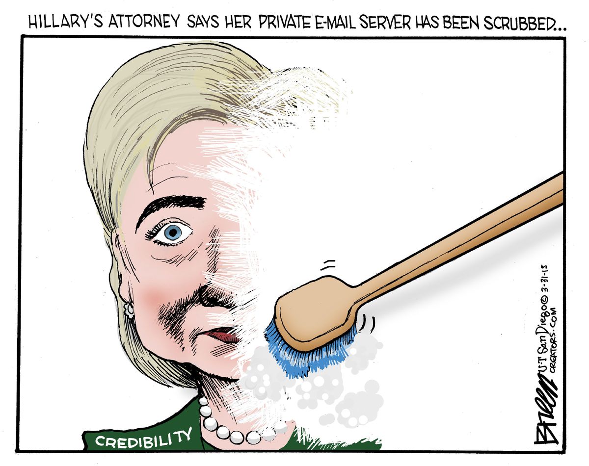 Political Cartoon U.S. Hillary Clinton Emails | The Week