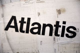 Atlantis' Name on Space Shuttle