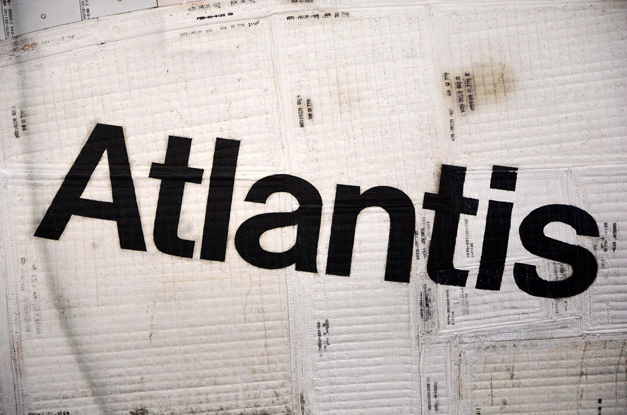 Atlantis&#039; Name on Space Shuttle