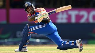 India's Suryakumar Yadav in the team's T20 World Cup matc against West Indies.