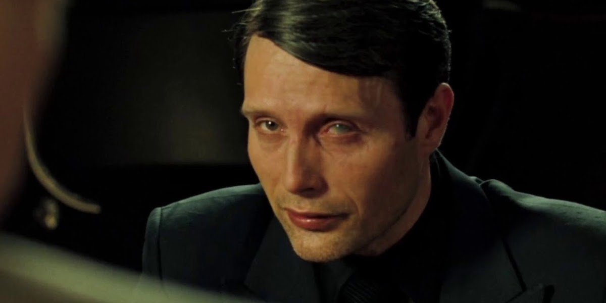 Mads Mikkelsen as the villain in Casino Royale