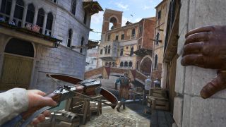 Official screenshots of Assassin's Creed Nexus running on a Meta Quest 3