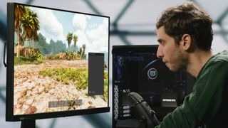 Nvidia Senior Project Manager Guillermo Siman playing Ark: Survival Ascended using G-assist