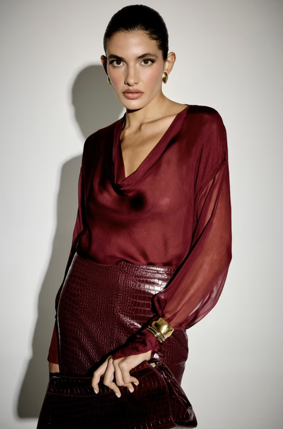 Leonie Hanne for Guess Shawl Blouse