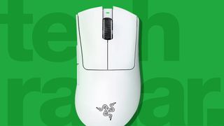 the best wireless gaming mouse against a green TechRadar background