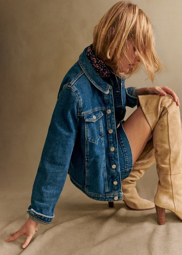 Wilfrield Jacket - Denim - Organic Cotton - Textile Made From Organic Fibers - Sézane