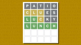 Wordle answer for game 940 on a yellow background