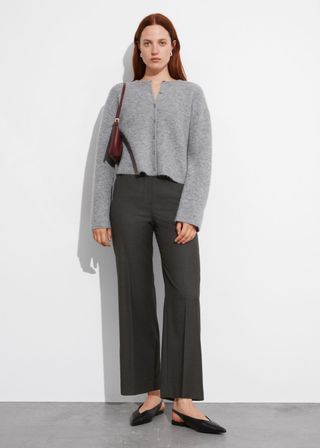 Cropped Tailored Trousers