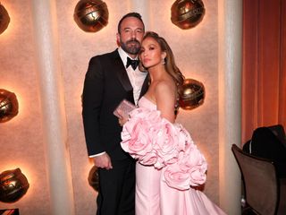 Jennifer Lopez and Ben Affleck at the 81st Golden Globe Awards party