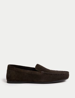 Suede Flat Loafers