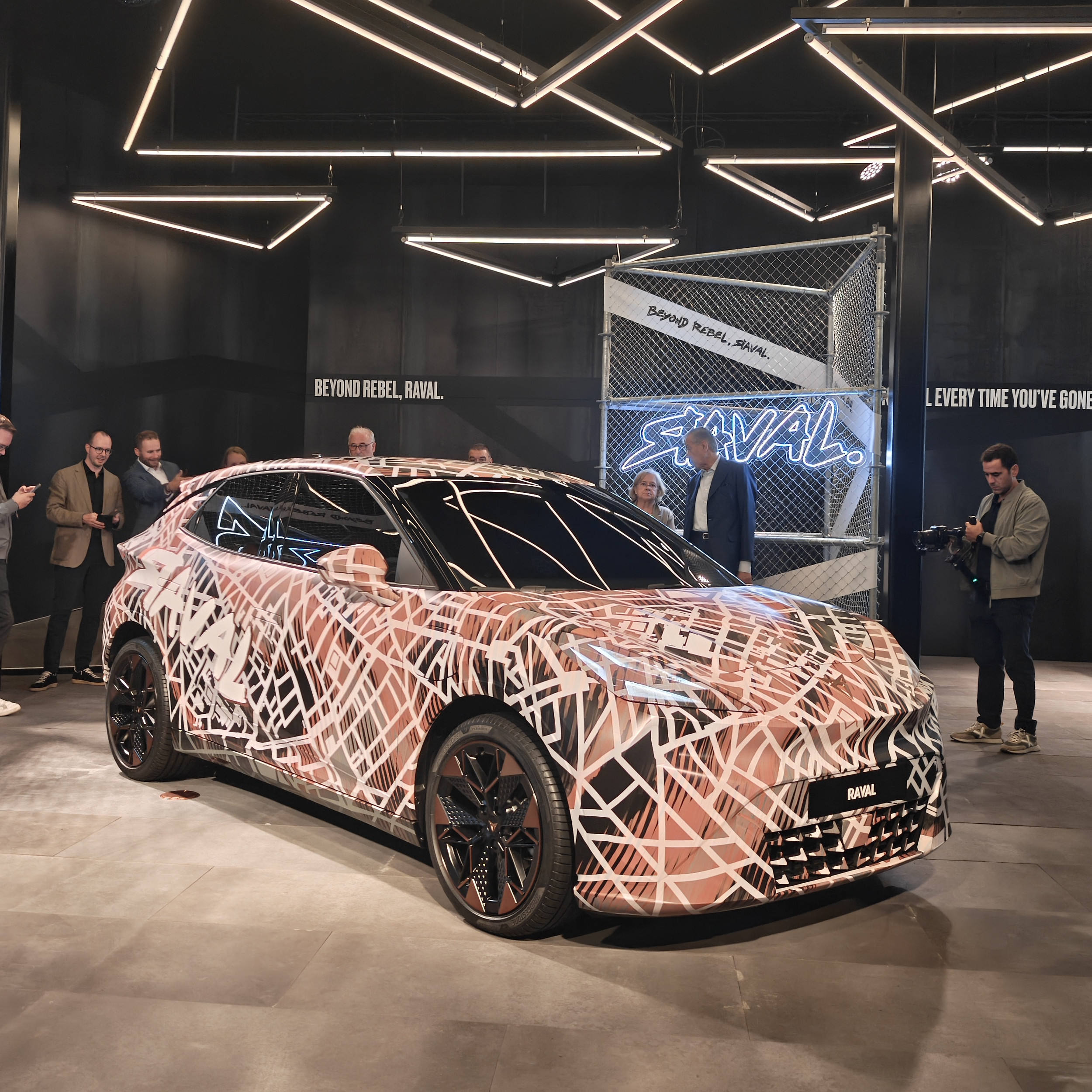 The 2026 Cupra Raval was shown in camouflaged form at IAA Mobility 2025