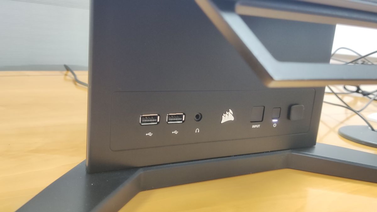 Corsair Xeneon Flex on desk