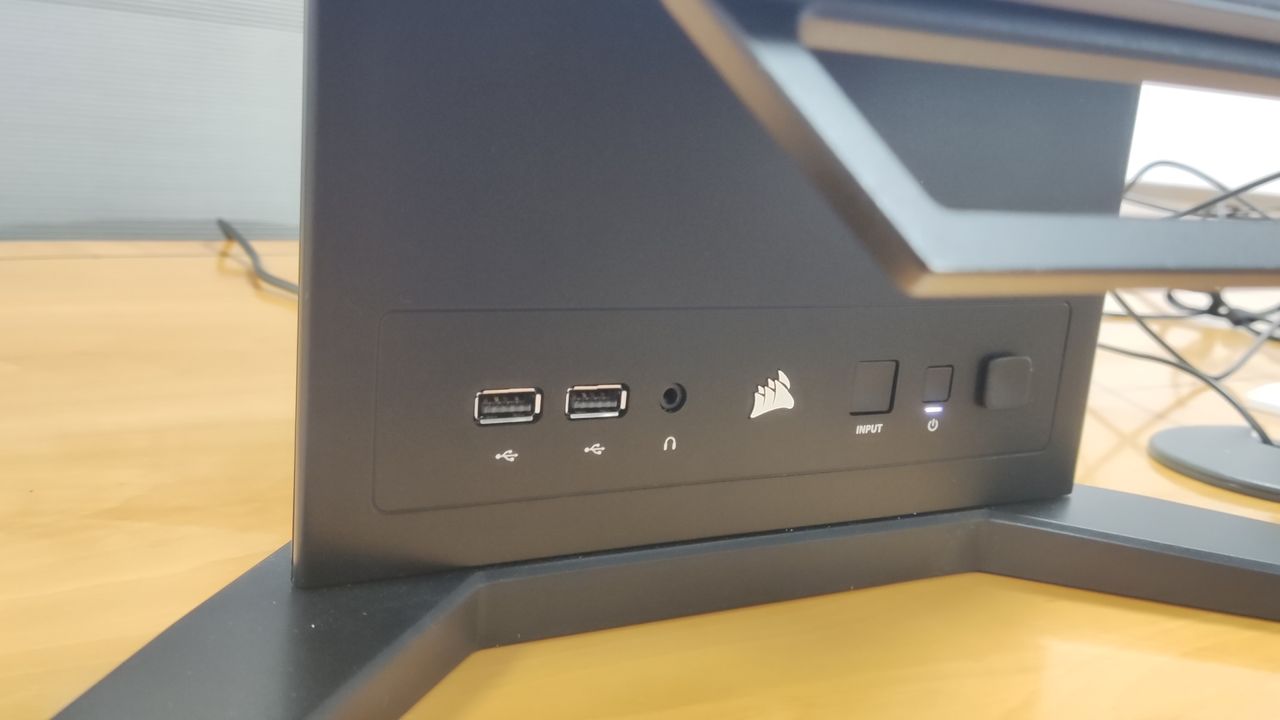 Corsair Xeneon Flex on desk