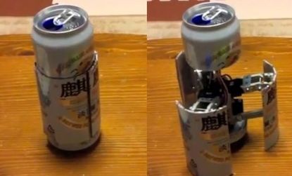 It's a beer can. It's a robot. It's aâ€¦ CanBot. This homemade prototype that hails from Japan may be the most cleverly geeky way to freak out your beer-guzzling buddies.