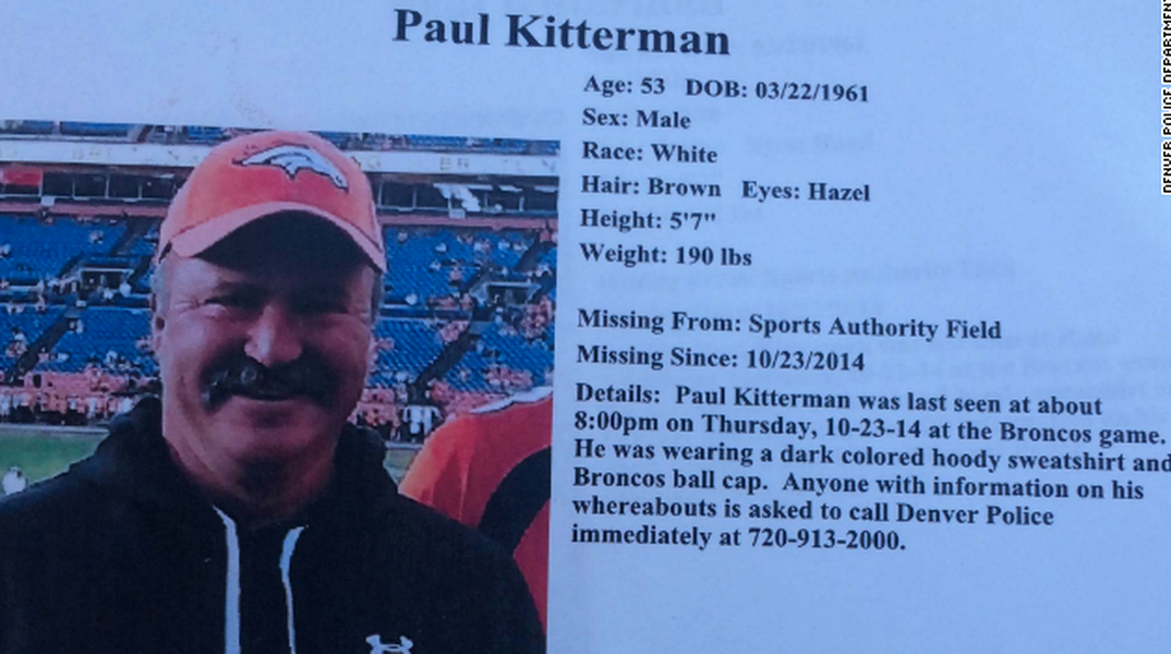 Missing Broncos fan &amp;#039;had his fill of football&amp;#039; and went for a walk