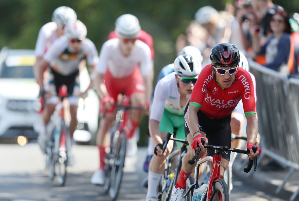 WARWICK ENGLAND AUGUST 07 Geraint Thomas of Team Wales competes during the Mens Road Race on day ten of the Birmingham 2022 Commonwealth Games at on August 07 2022 on the Warwick England Photo by Alex LiveseyGetty Images