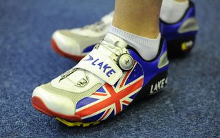 Wendy Houvenaghel's shoes, British Track National Championships 2011