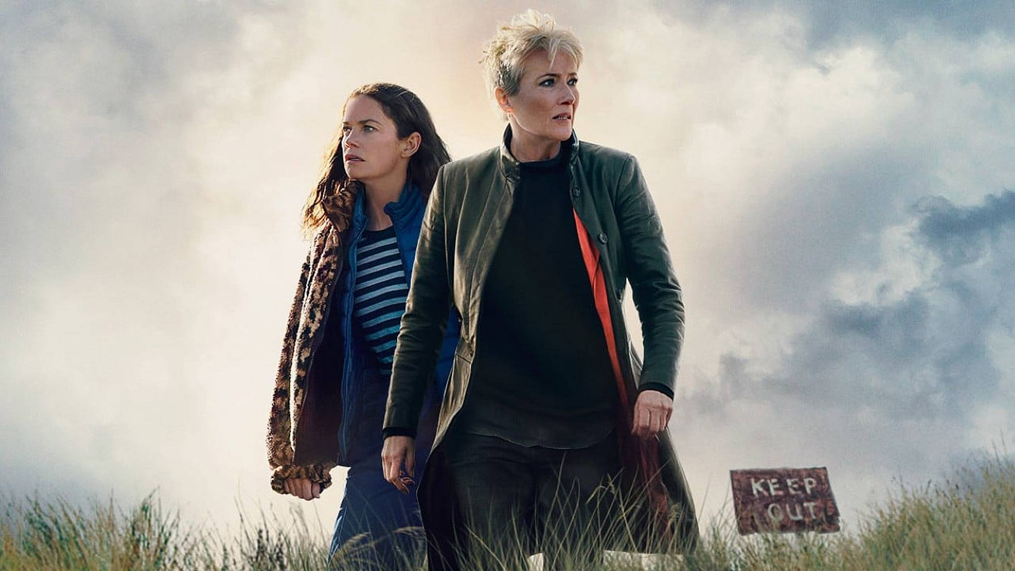 Ruth Wilson and Emma Thompson in &quot;Down Cemetery Road&quot; on Apple TV Plus