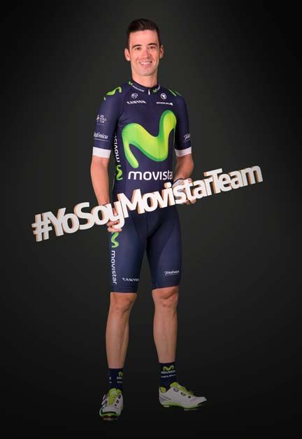 Javi Moreno with the hashtag 'I am Movistar Team'