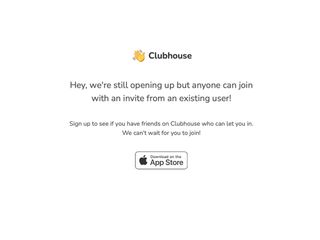 Clubhouse Website Screenshot