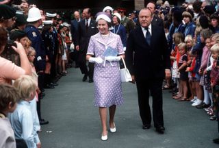 Queen Elizabeth on her jubilee tour of the Commonwealth