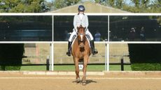 Rider demonstrating riding a centre line