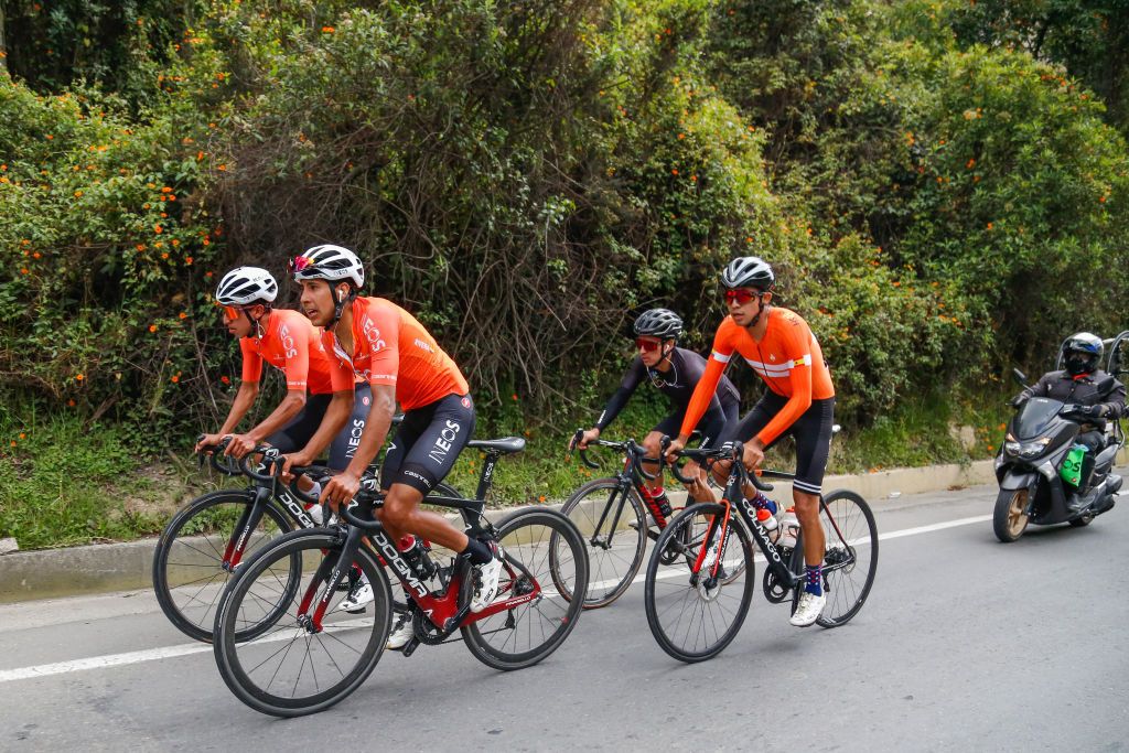 Egan Bernal training in Colombia