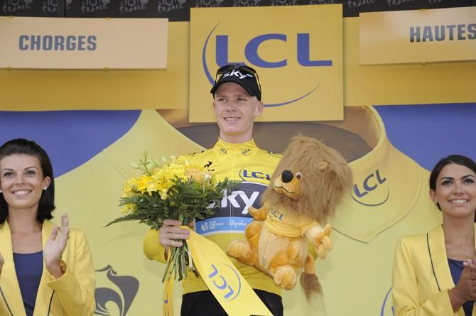 Chris Froome (Sky) took an unexpected stage victory in the time trial to Chorges