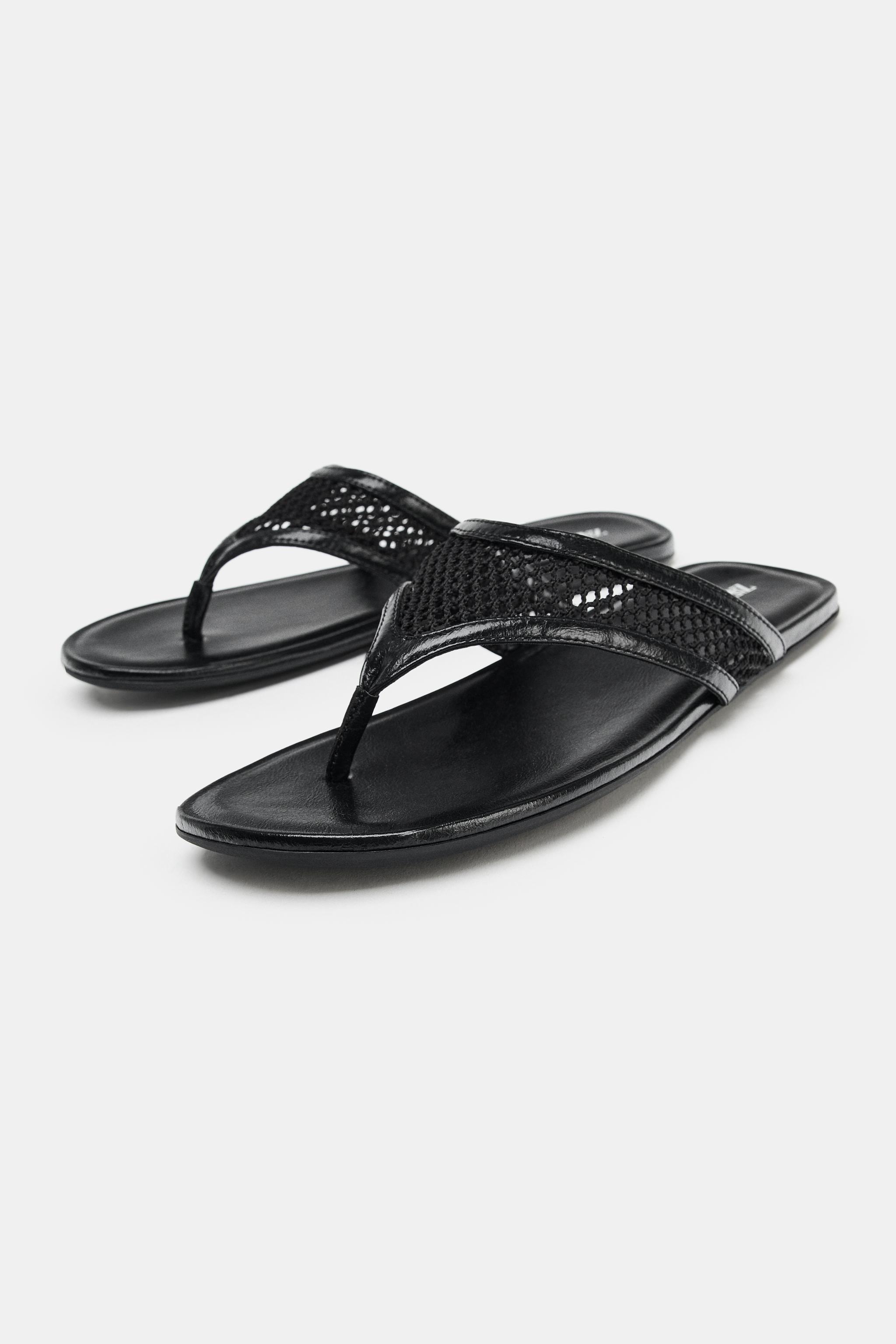 Flat Mesh Sandals