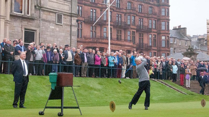 The R&amp;A captain&#039;s drive in What Is It Like Being A Golf Club Captain?