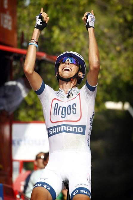 Warren Barguil (Argos-Shimano) wins stage 13 of the Vuelta a Espana