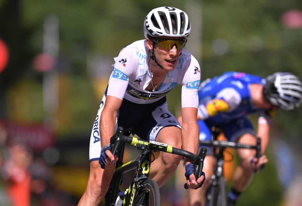 Simon Yates and Dan Martin at the finish of stage 13 at the Tour de France