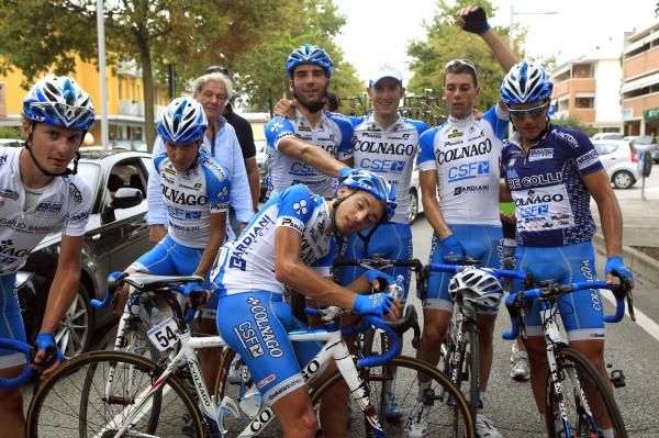 All smiles in the Colnago-CSF camp as Sacha Modolo wins the stage and Sonny Colbrelli leads overall.