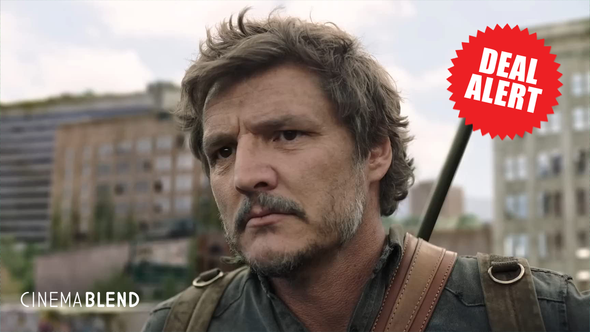 Pedro Pascal in The Last of Us with &#039;Deal Alert&#039; overlay