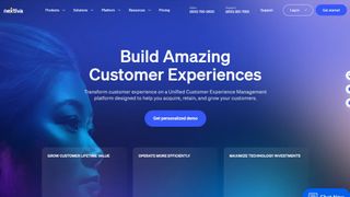 Nextiva website screenshot (March 2025)
