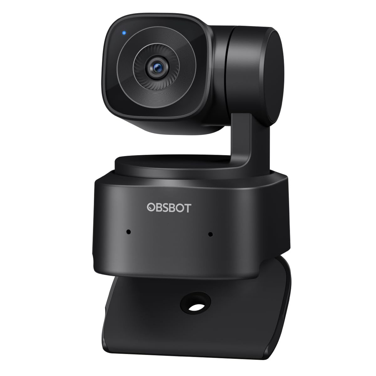 Obsbot Tiny SE webcam on white background